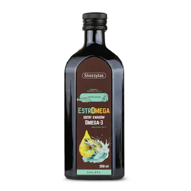 Skoczylas EstrOmega rybie kwasy omega 3 DHA i EPA suplement diety w płynie 250ml