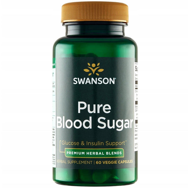 Swanson Pure Blood Sugar suplement diety wspierający zdrowy poziom glukozy we krwi 60 kapsułek