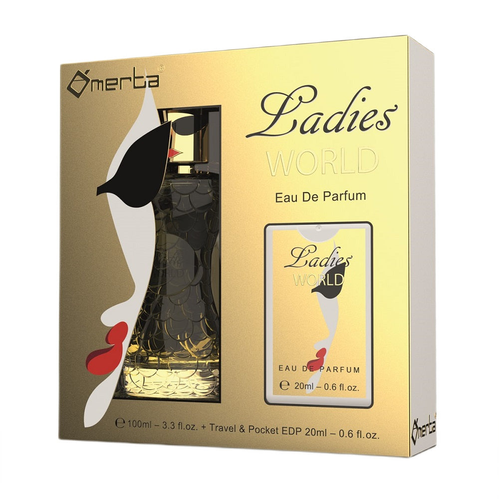 omerta golden challenge ladies world woda perfumowana 100 ml   zestaw 