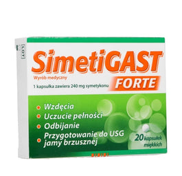 Simetigast Forte wyrób medyczny 20 kapsułek