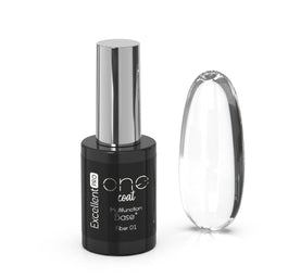 Excellent PRO One Coat Multifunction Fiber Base baza hybrydowa z włóknami Pink Fog 11g