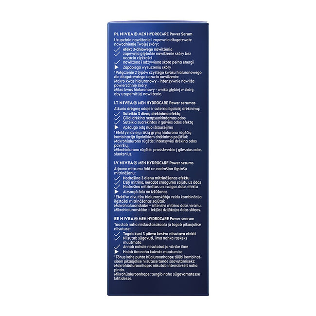 Nivea Men HydroCare power serum z kwasem hialuronowym 30ml