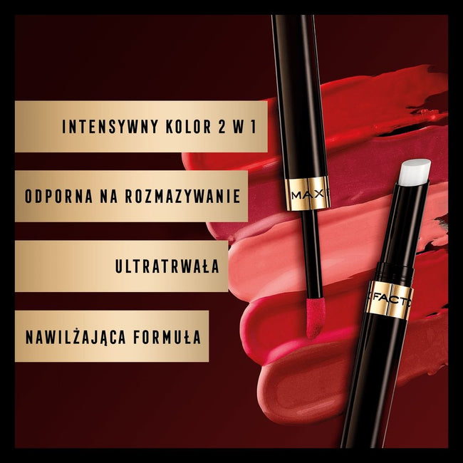 Max Factor Lipfinity Lip Colour dwufazowa pomadka w płynie o długotrwałym efekcie 015 Ethereal
