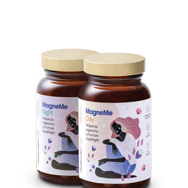 HealthLabs MagneMe Day&Night połączenie czterech form magnezu i witaminy B6 suplement diety 120 kapsułek