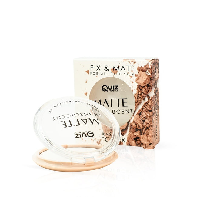 Quiz Cosmetics Matte Translucent Powder transparentny puder matujący