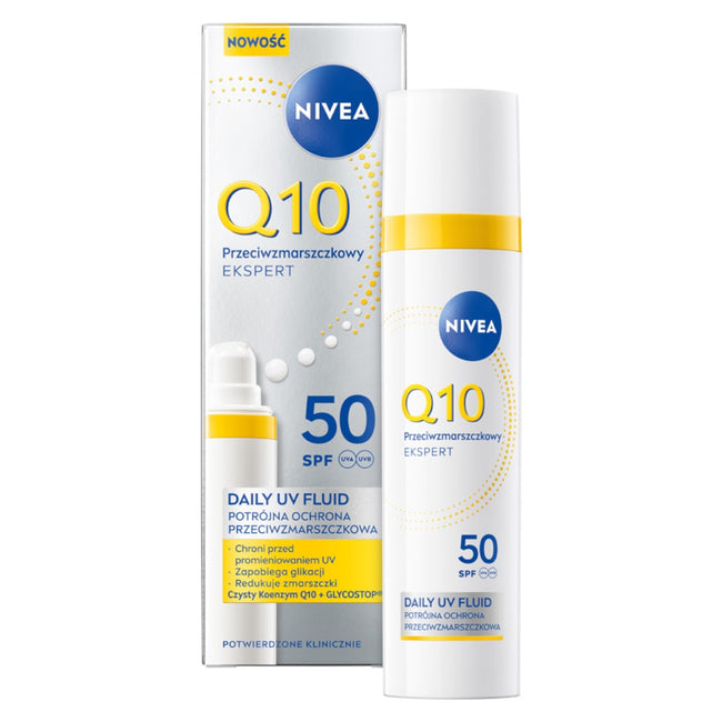 Nivea Q10 Przeciwzmarszczkowy Ekspert daily UV fluid SPF50 40ml