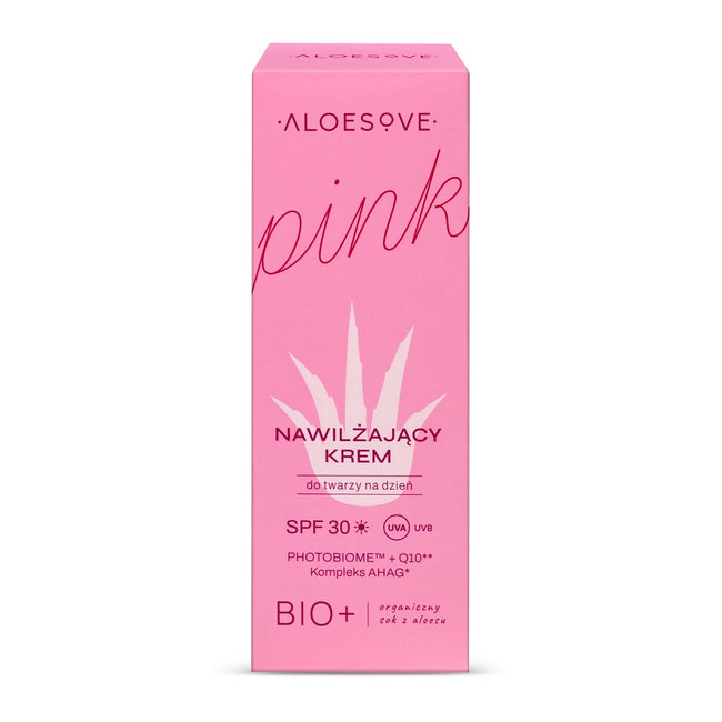 ALOESOVE Pink nawilżający krem do twarzy na dzień SPF30 50ml