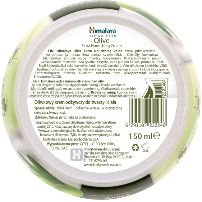 Himalaya Ekstra odżywczy krem oliwkowy do twarzy i ciała 150ml