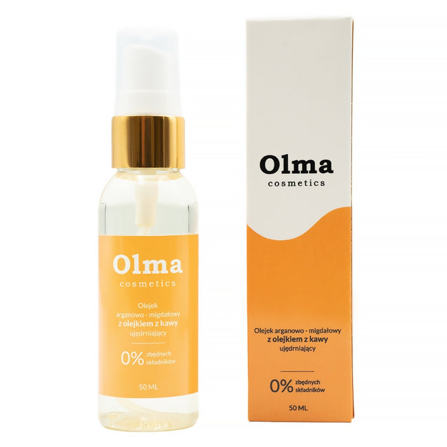 Olma Cosmetics Olejek ujędrniający aragnowo-migdałowy z olejkiem z kawy 50ml