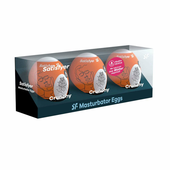 Satisfyer Masturbator Eggs zestaw jajek do masturbacji Crunchy