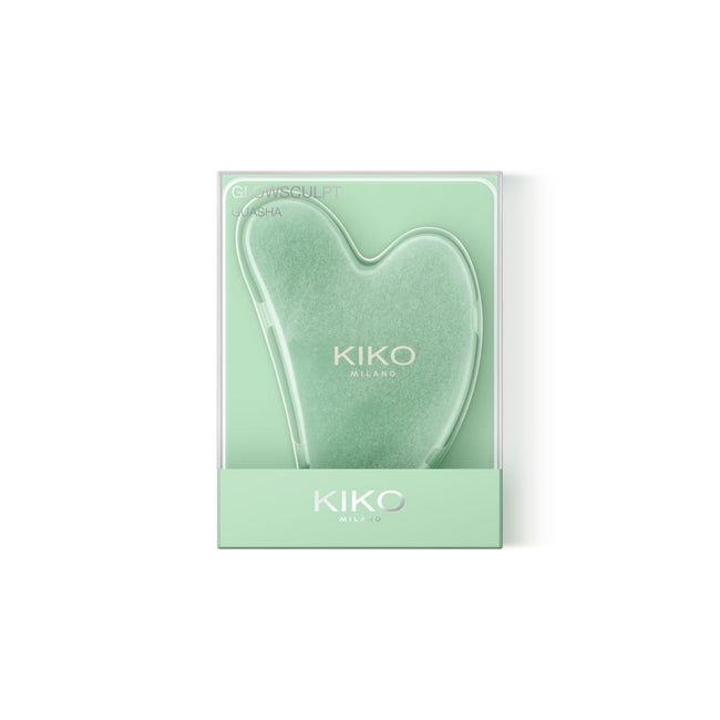 KIKO Milano Glowscalpt Guasha płytka gua sha z jadeitu do masażu twarzy