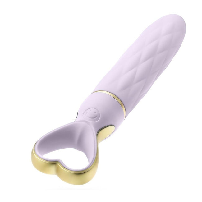 Blush Delice Heartthrob Silicone Bullet Vibrator wibrator z rączką w kształcie serca Lavender Love