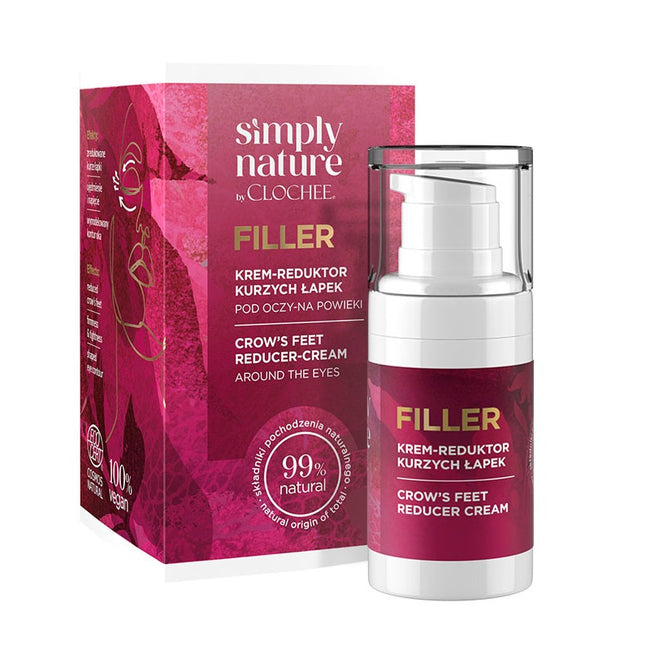 Clochee Simply Nature Filler krem-reduktor kurzych łapek pod oczy i na powieki 15ml