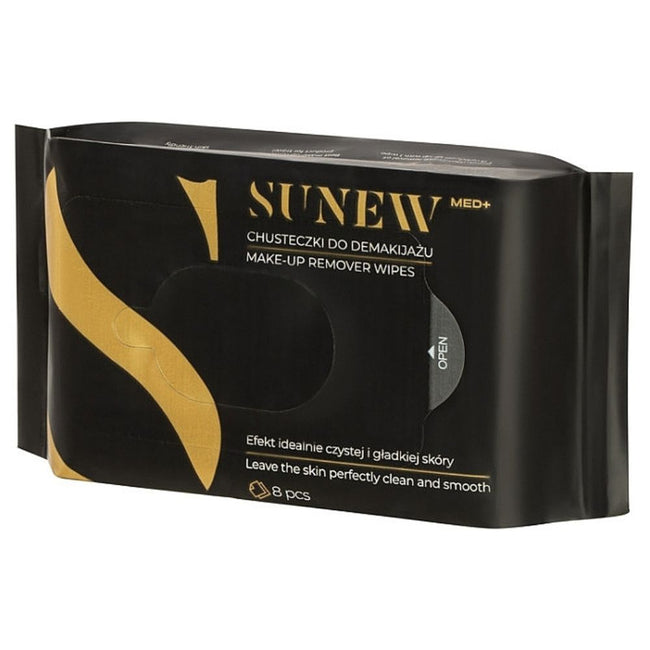 SunewMed+ Make-Up Remover Wipes chusteczki do demakijażu Black 8szt.