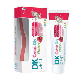 Dermokil DK Dent pasta do zębów dla dzieci Malinowa 50ml + szczoteczka