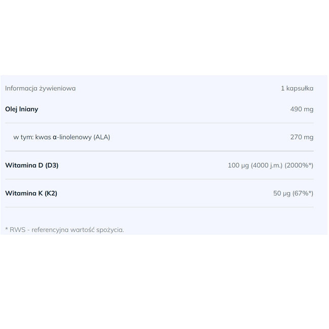 Olimp Labs Gold-Vit D3+K2 4000 suplement diety 30 kapsułek