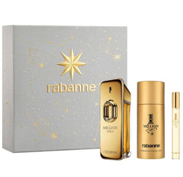 Paco Rabanne Million Gold zestaw woda perfumowana spray 100ml + dezodorant spray 150ml + woda perfumowana spray 10ml