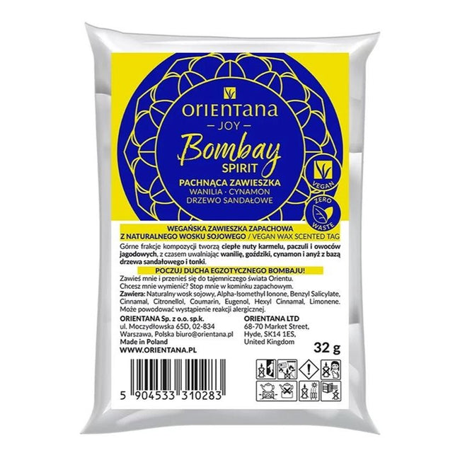 ORIENTANA Joy zawieszka zapachowa Bombay Spirit 32g