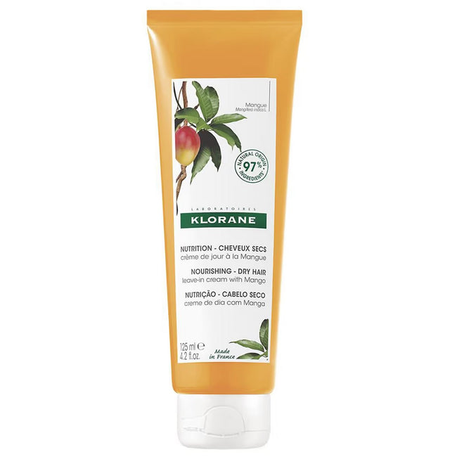 Klorane Nourishing Leave-In Cream odżywczy krem bez spłukiwania z mango 125ml