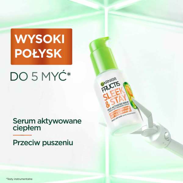 Garnier Fructis Keratin Sleek & Stay serum do włosów suchych i puszących się 50ml