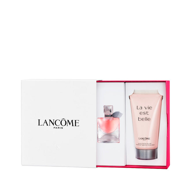 Lancome » La Vie Est Belle zestaw woda perfumowana 4ml + balsam do ciała 50ml (100% off)