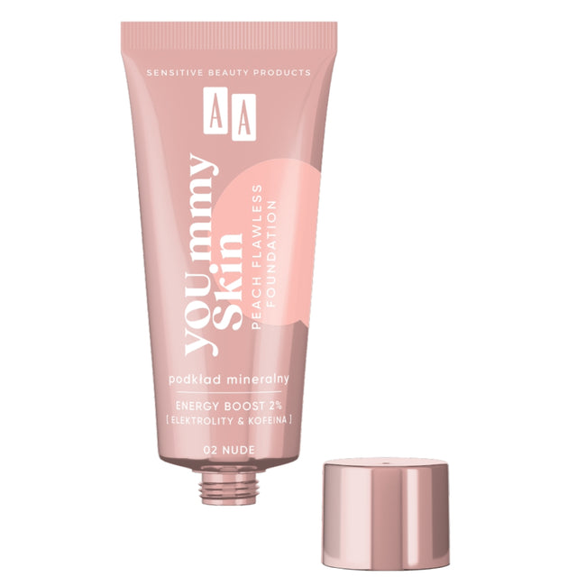 AA YOU.mmy Skin Peach Flawless Foundation podkład mineralny 30ml