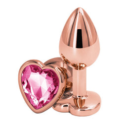 NS Novelties Rear Assets korek analny z kryształkiem Small Rose Gold Pink