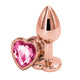 NS Novelties Rear Assets korek analny z kryształkiem Small Rose Gold Pink