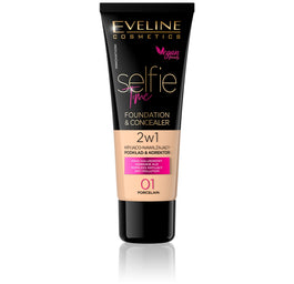 Eveline Cosmetics Selfie Time Foundation & Concealer kryjąco-nawilżający pokład i korektor