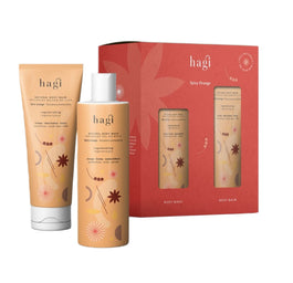 Hagi Spicy Orange zestaw żel do mycia ciała 300ml + balsam do ciała 200ml