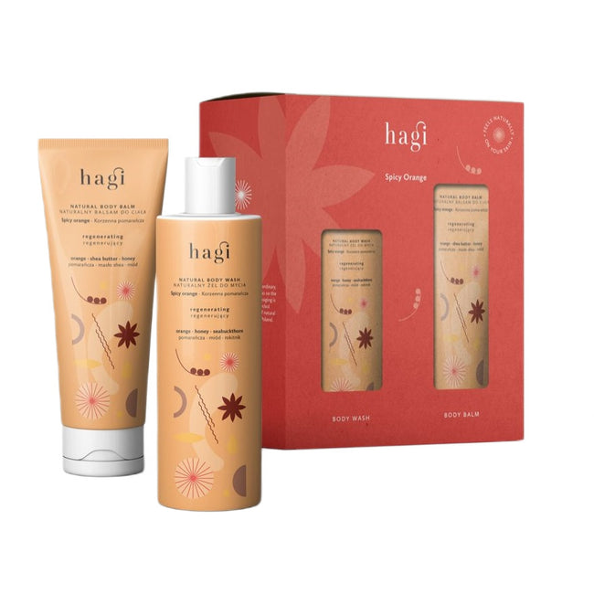 Hagi Spicy Orange zestaw żel do mycia ciała 300ml + balsam do ciała 200ml
