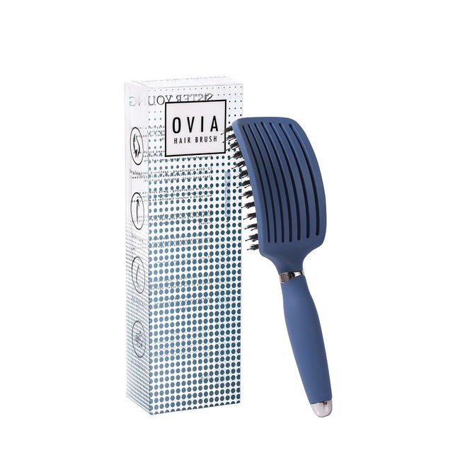 Sister Young Ovia Hair Brush szczotka do włosów z włosiem dzika Blue