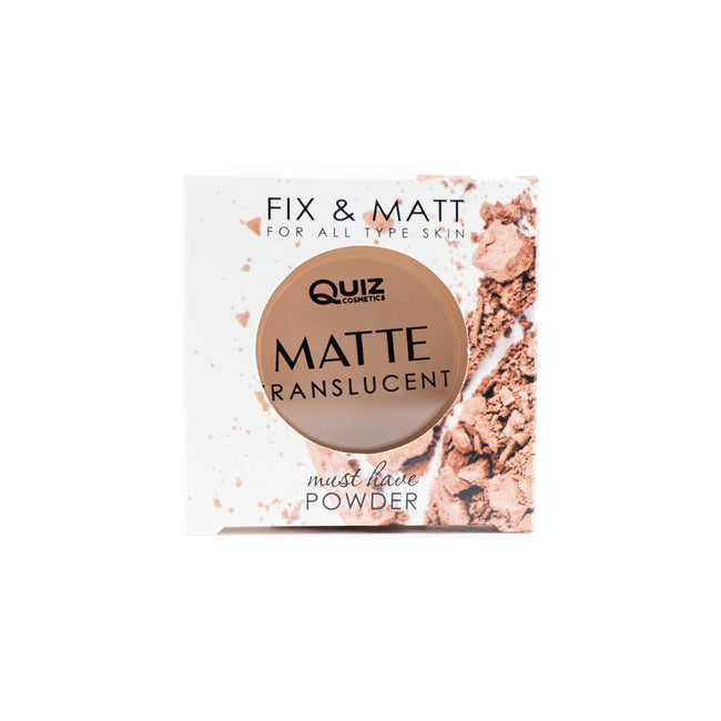 Quiz Cosmetics Matte Translucent Powder transparentny puder matujący