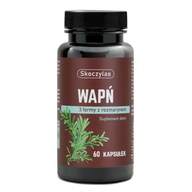 Skoczylas Wapń 3 formy z rozmarynem suplement diety 60 kapsułek