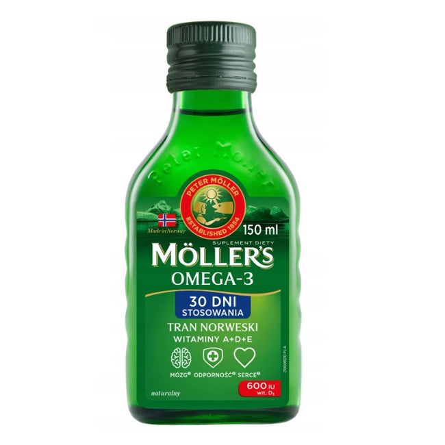 Möller's Tran Norweski suplement diety Naturalny 150ml