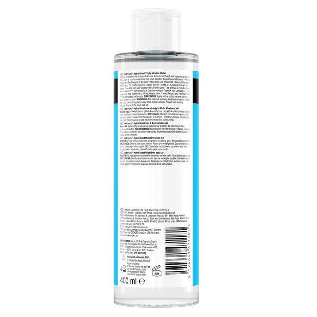 Neutrogena Hydro Boost nawadniająca woda micelarna 3w1 400ml