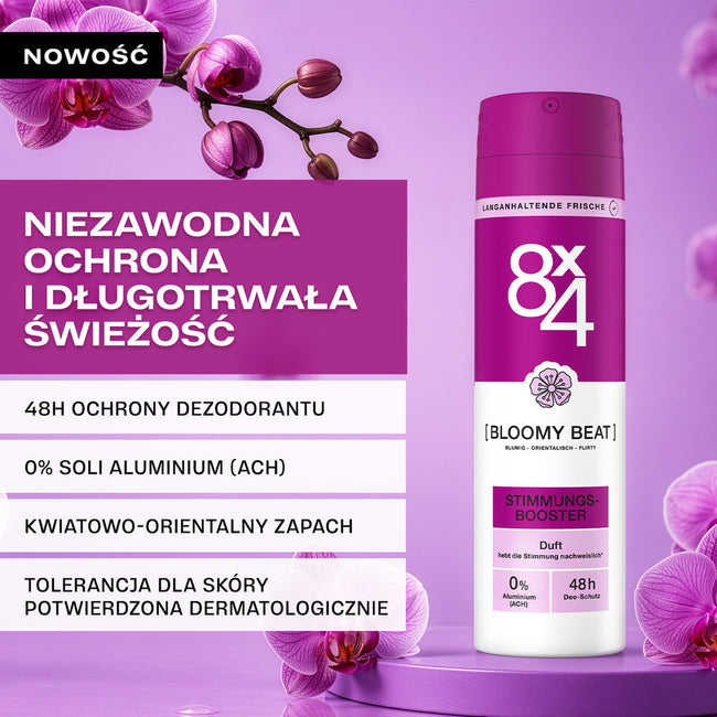 8x4 Bloomy Beat dezodorant w sprayu 150ml