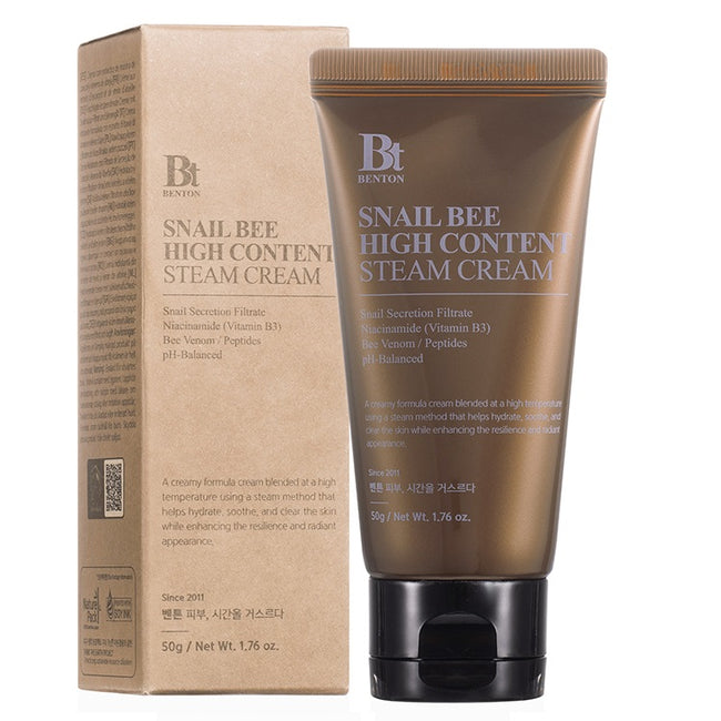 Benton Snail Bee High Content Steam Cream wygładzający krem do twarzy 50g