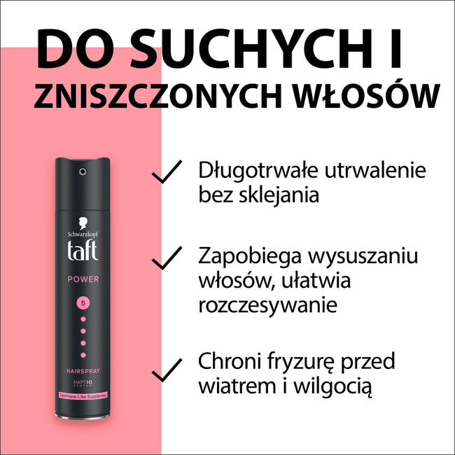 Taft Power Cashmere lakier do włosów 250ml