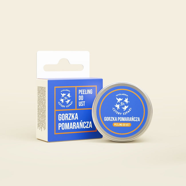 Mydlarnia Cztery Szpaki Gorzka Pomarańcza peeling do ust 15ml