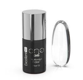 Excellent PRO One Coat Multifunction Fiber Base baza hybrydowa z włóknami Pink Fog 7g