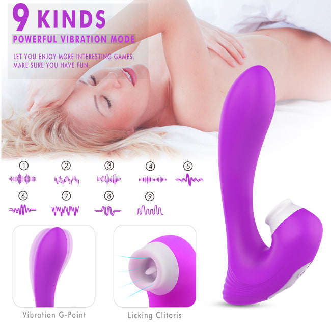 S-HANDE Dawn stymulator łechtaczki z 9 trybami wibracji Purple