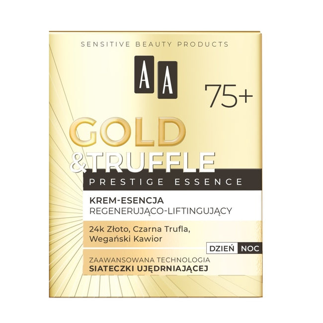 AA Gold & Truffles Prestige Essence 75+ regenerująco-liftingujący krem-esencja 50ml