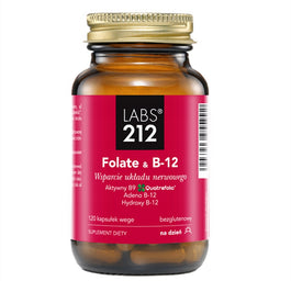 LABS212 Folate & B-12 suplement diety 120 kapsułek