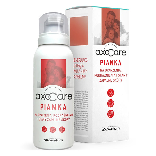 AxoCare Pianka na oparzenia podrażnienia i stany zapalne skóry 85ml