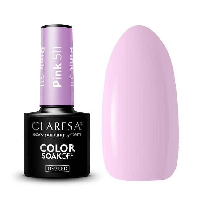 Claresa Color Soak Off UV/LED Pink lakier hybrydowy