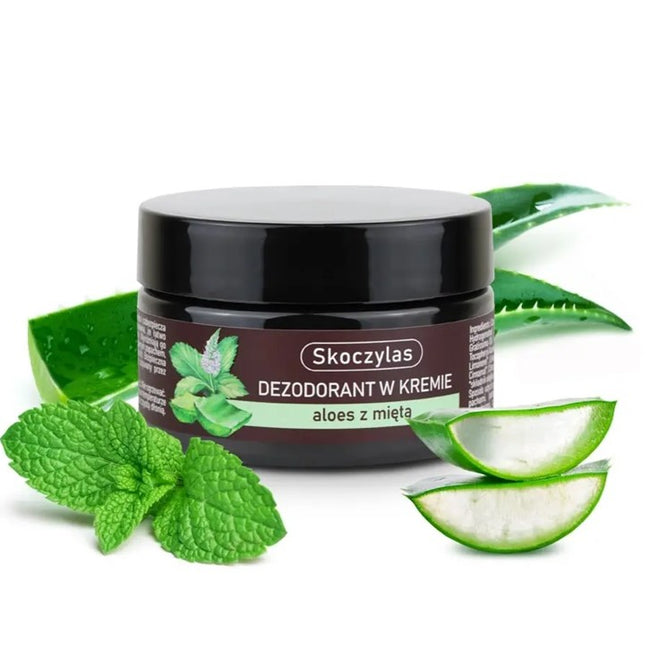 Skoczylas Dezodorant w kremie aloes z miętą 60ml