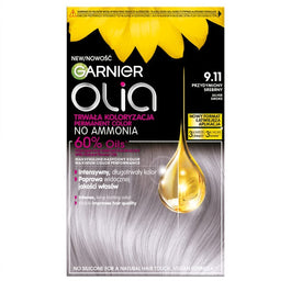 Garnier Olia farba do włosów 9.11 Przydymiony Srebrny