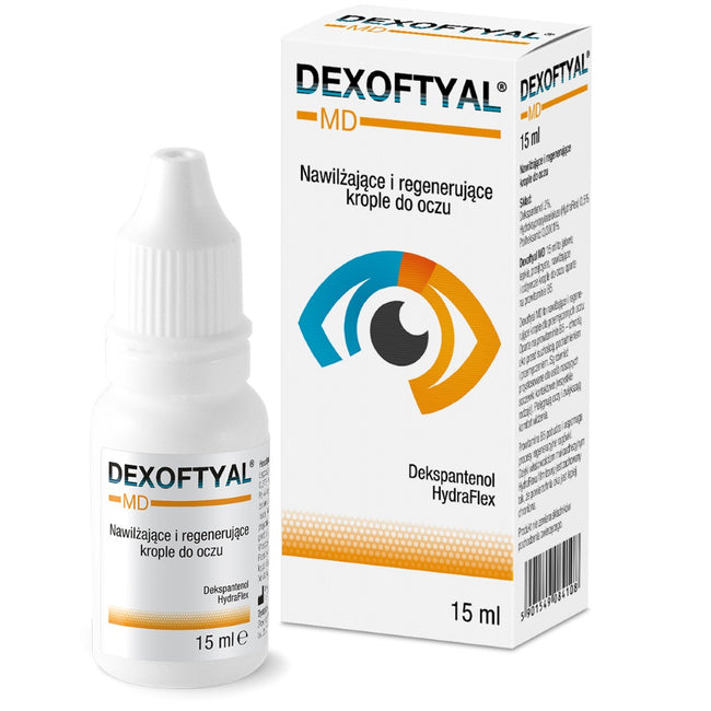 Dexoftyal MD nawilżająco-regenerujące krople do oczu 15ml