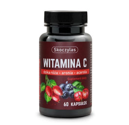 Skoczylas Witamina C Trio Dzika Róża + Aronia + Acerola suplement diety 60 kapsułek